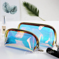 Cute Makeup Bags Pvc Plastic Zipper Travel Clear rainbow Makeup Bag Manufactory